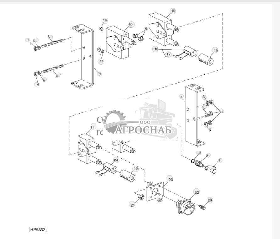 Solenoid Control Valve Module Assembly And Mountings 